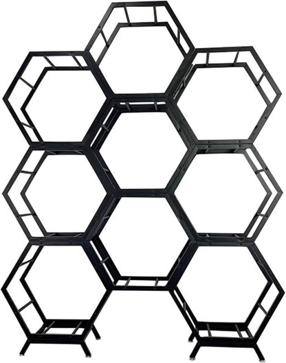  Générique Présentoir De Jantes En Métal, Support De Roue Empilable Et Robuste Pour Garage Et Atelier, Support De Rangement Compact Pour Pneus (3+1) - Organisez Efficacement Vos Jantes De Voiture