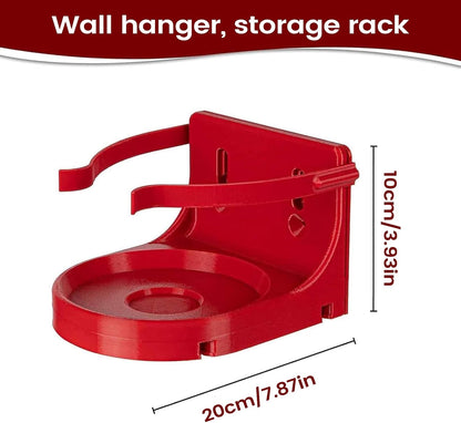 GENERIC Support Mural, Support D'organisation Antidérapant, Support De 20 Cm Avec Fonction De Prise En Main Sécurisée, Appareil De Rangement D'équipement, Support Mural Avec Design, Accessoire De Rangement