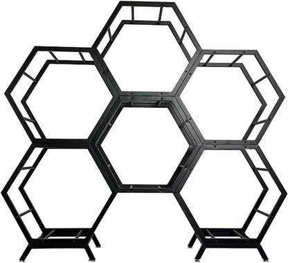  Générique Présentoir De Jantes En Métal, Support De Roue Empilable Et Robuste Pour Garage Et Atelier, Support De Rangement Compact Pour Pneus (3+1) - Organisez Efficacement Vos Jantes De Voiture