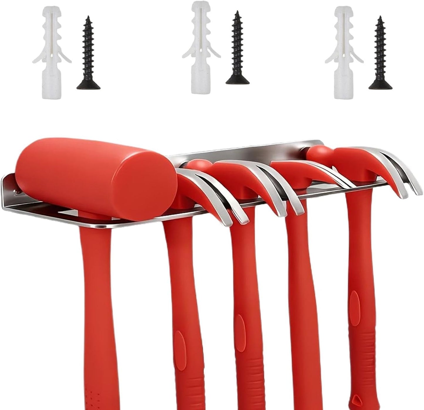 GENERIC Support Mural Pour Outils – Support Mural De Garage à 5 Emplacements, Organiseur De Pince Robuste | Pour Clé, Tournevis, Abri De Jardin, Atelier, Usine à Domicile
