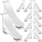  Healeved Crochets De Support Structure Simple En Aluminium Argenté 12pcs Grosse Taille, Support Solide Et Résistant La Déformation Pour Congélateur Et Glacière