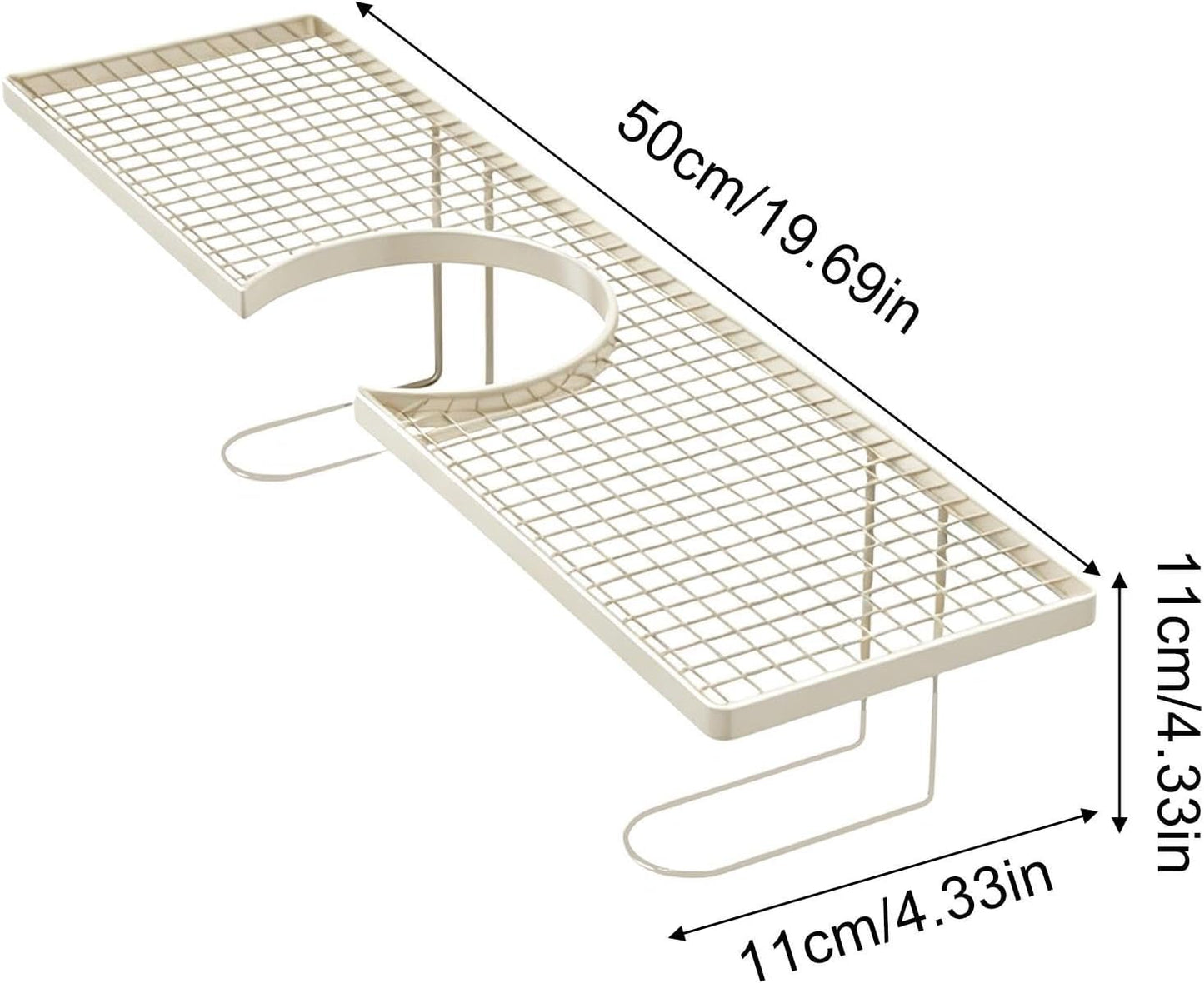 GENERIC Support De Rangement Pour évier | Support De Rangement De Cuisine En Métal – Porte-éponge Pour Robinet, Lavabo, Appartement, Dortoir, Salle De Bain, Hôtel, Restaurant, Toilettes