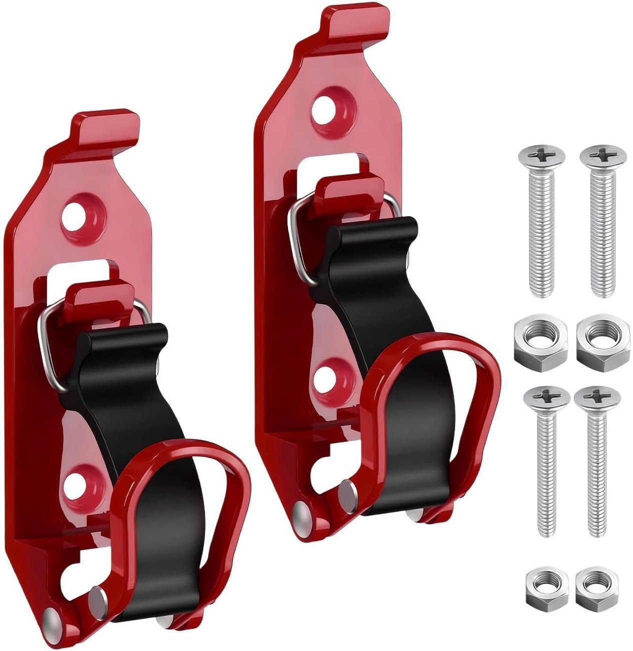  Heavy Duty Shovel Holder Bracket Set, Quick Release Wall Mount Tool Rack System, Metal Storage Clamp Kit For Truck RV Van Tractor Garden Garage Utility Organization Use 7.09x2.48x1.26 Inches