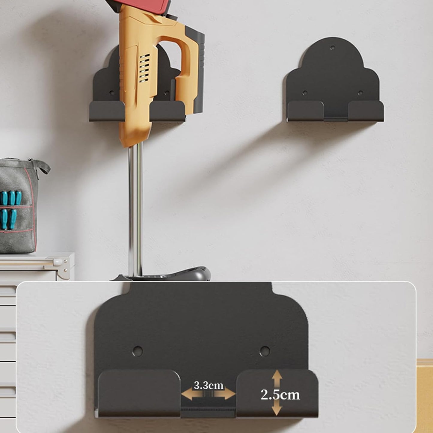 GENERIC Support Mural Pour Outils De Garage – Support Robuste Pour étagère Pour Extérieur, Cour, Cuisine, Magasin, Buanderie