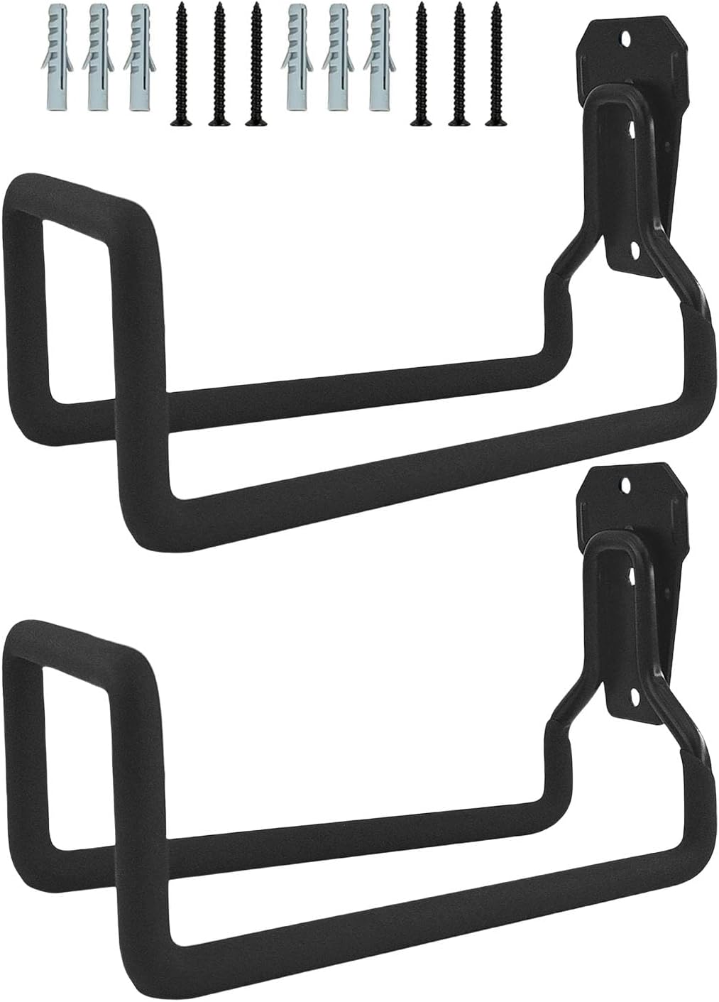  Lot De 2 Crochets De Garage Robustes Pour Organiser Les équipements De Pelouse, Organisateur D'outils De Jardin, Crochet De Tuyau D'eau Peu Encombrant, Crochets à Grande Capacité De Charge