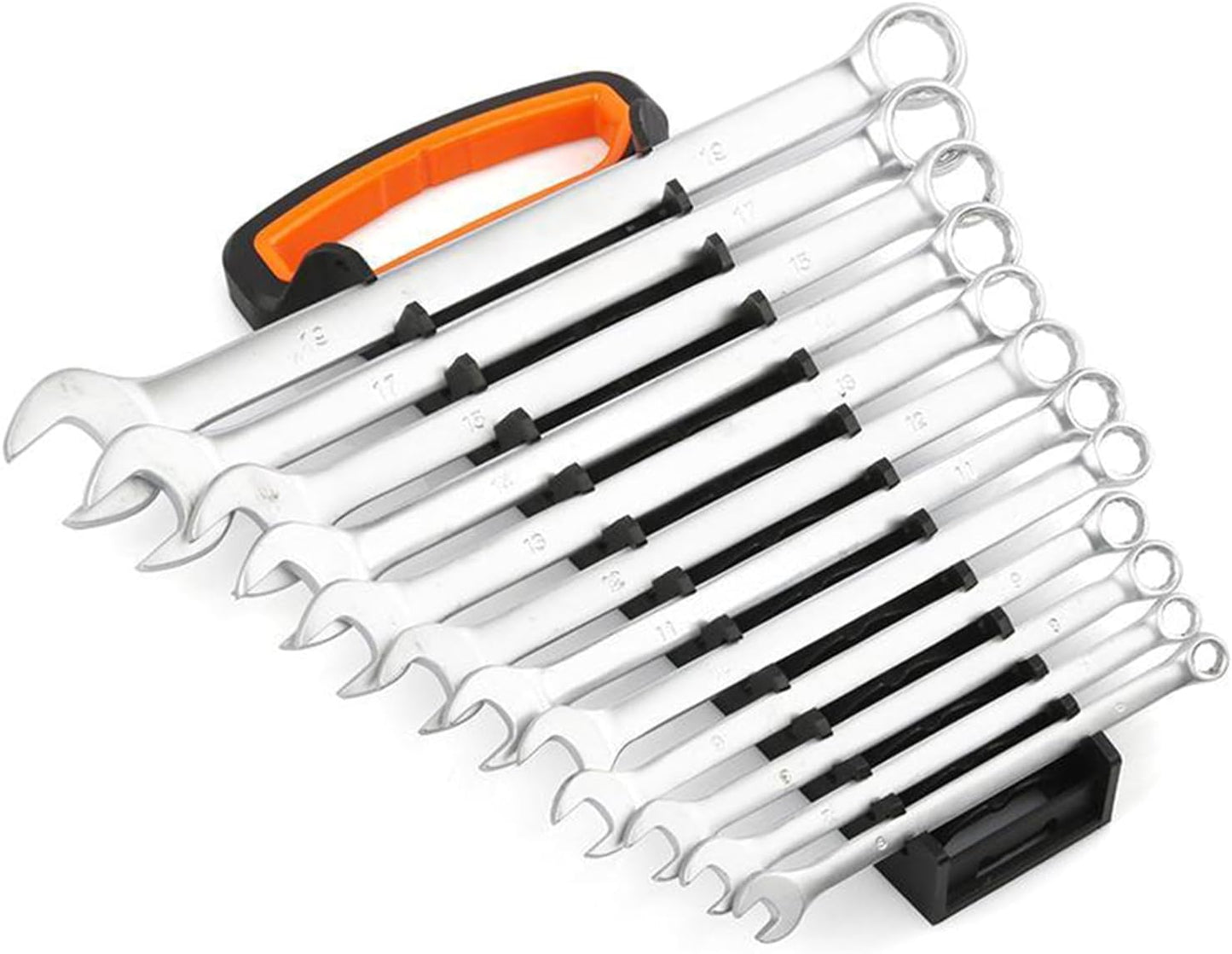  Porte-outils Multi-fentes Pour Clés à Cliquet - Rangement Des Outils - En Plastique - Rails - Plateau Pour La Maison Et Les Espaces De Travail - Garage - Support D'outils De Réparation De Voiture