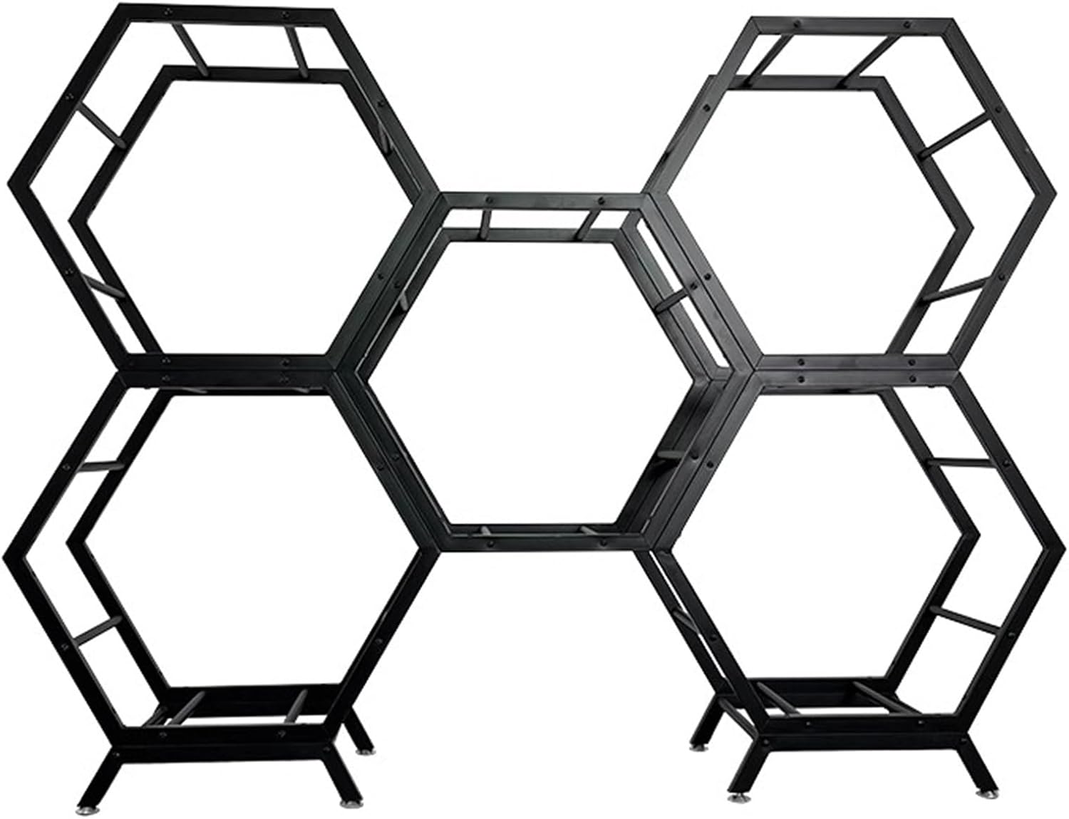 Générique Présentoir De Jantes En Métal, Support De Roue Empilable Et Robuste Pour Garage Et Atelier, Support De Rangement Compact Pour Pneus (3+1) - Organisez Efficacement Vos Jantes De Voiture