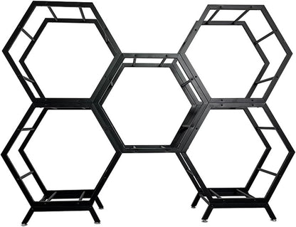  Générique Présentoir De Jantes En Métal, Support De Roue Empilable Et Robuste Pour Garage Et Atelier, Support De Rangement Compact Pour Pneus (3+1) - Organisez Efficacement Vos Jantes De Voiture