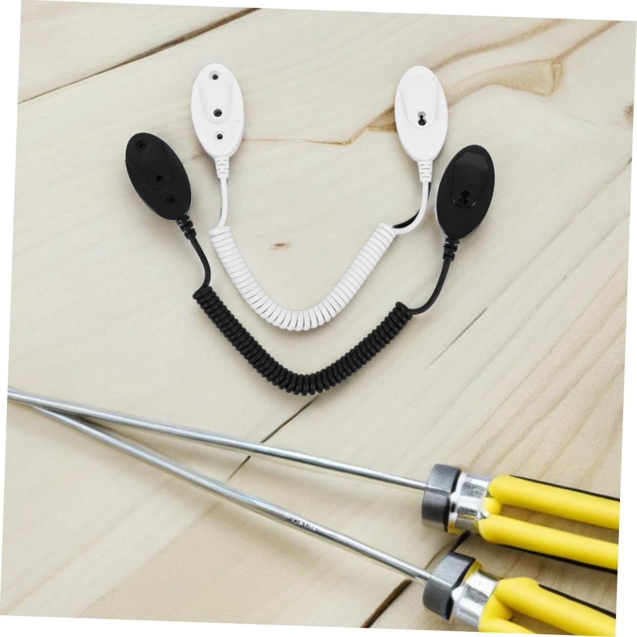  Gatuida 4pièces Crochets Muraux Avec Cordon De Sécurité à Ressort Crochets Adhésifs Amovibles Pour Télécommandes Téléphones Portables Et