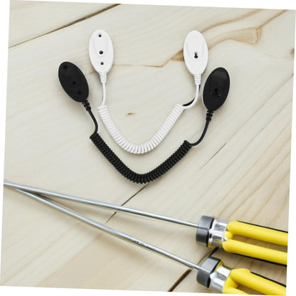  Gatuida 4pièces Crochets Muraux Avec Cordon De Sécurité à Ressort Crochets Adhésifs Amovibles Pour Télécommandes Téléphones Portables Et