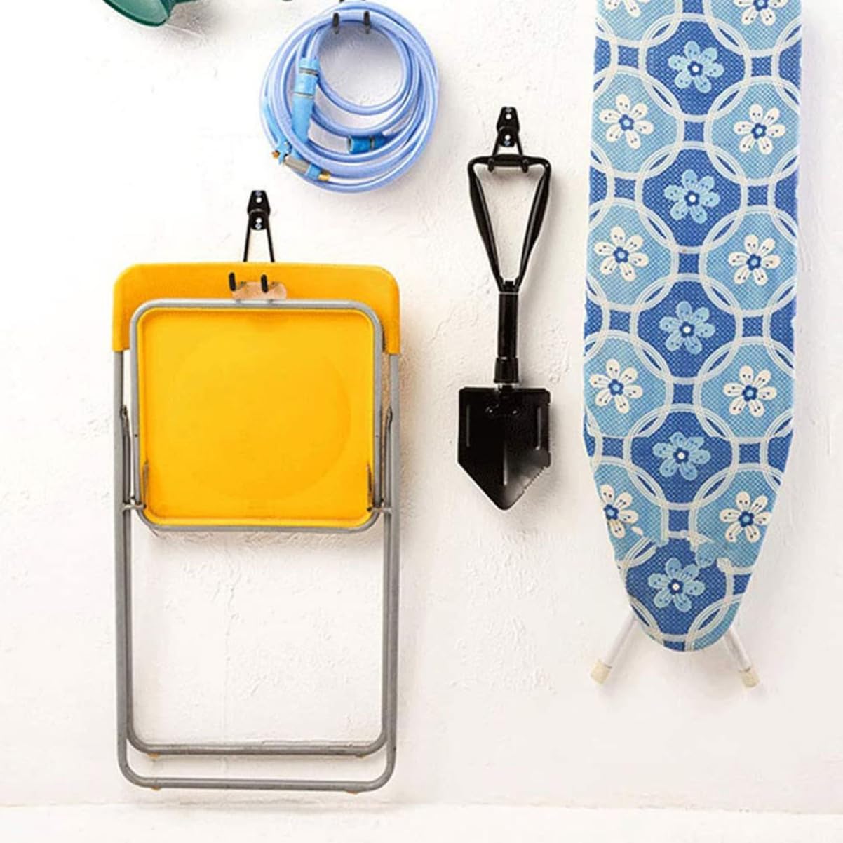  Gatuida 4Pièces Crochets Mural Garage Organisateur Heavy Duty Pour Outils De Jardin Et Vélo Crochets Utilitaires Noir Pour Rangement Et Économiseur Espace