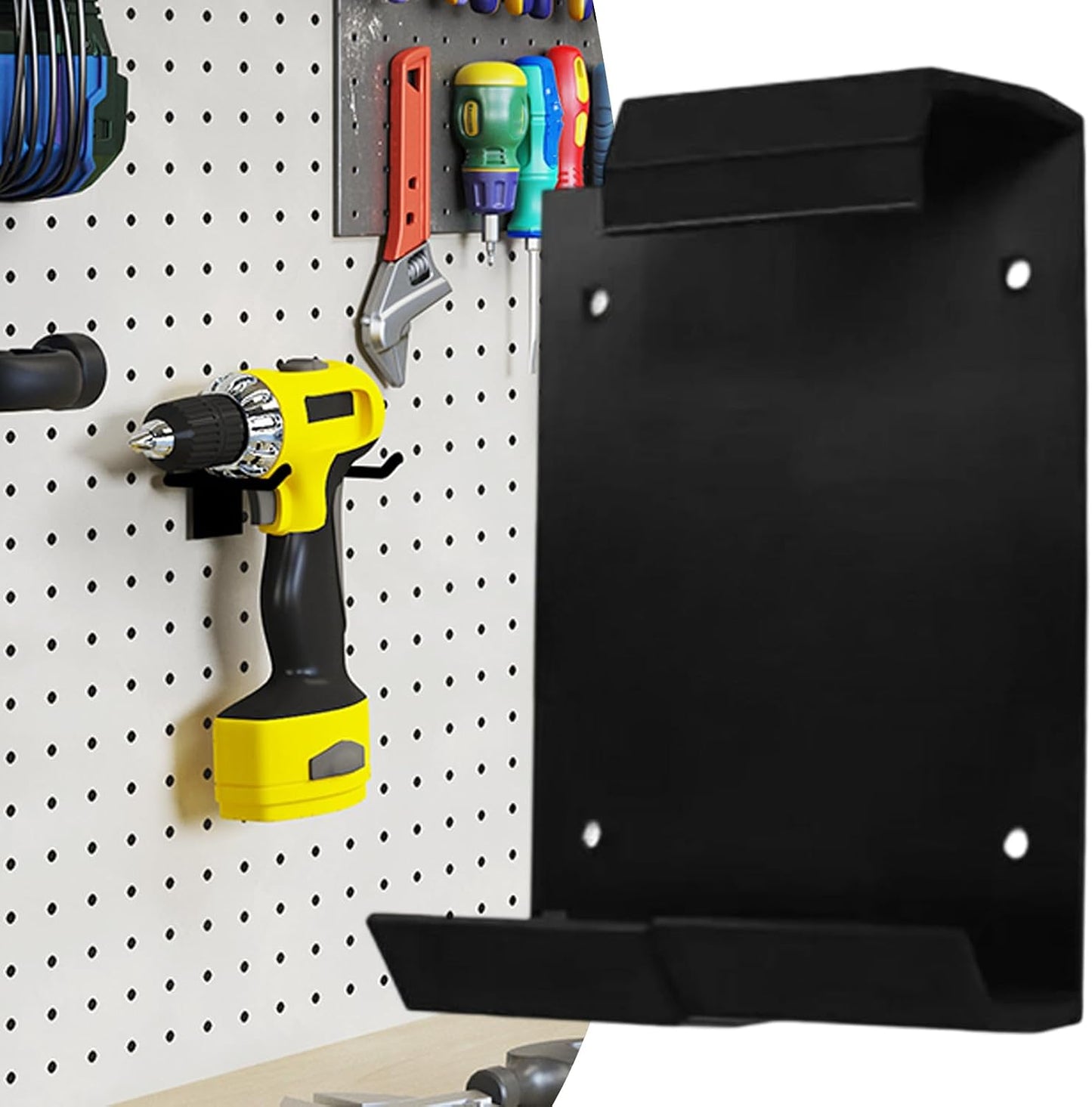 Générique Porte-Outils Électriques | Rangement Mural Pour Outils De Jardin - Étagère Utilitaire Garage Organisation Bricolage Électricien Atelier Jardin
