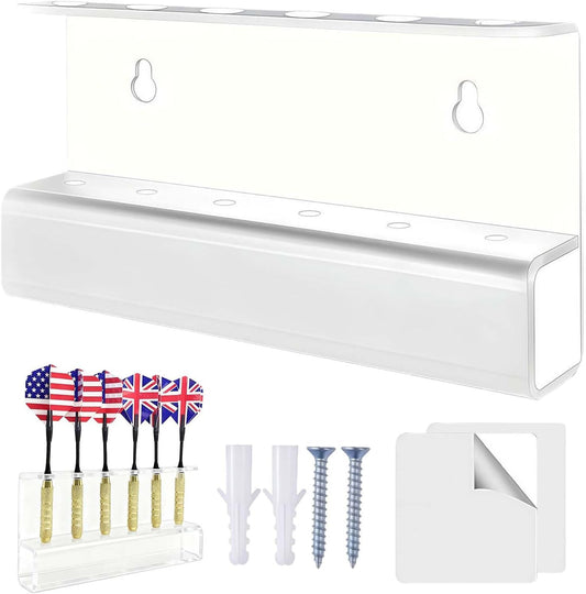  Genérico Supports Pour Fléchettes - Organisateur De Stockage Acrylique Avec Plusieurs Capacités | Support De Fléchettes à Montage Mural | Pour Salles De Jeux, Chambre Et Maison