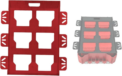  Plaque De Montage Pour Système De Rangement D'outils, Support Mural En Acier Inoxydable Avec Capacité De 22,7 Kg, Kit De Matériel Rouge, Noir, Argent Pour Camion, Van, Atelier (noir)
