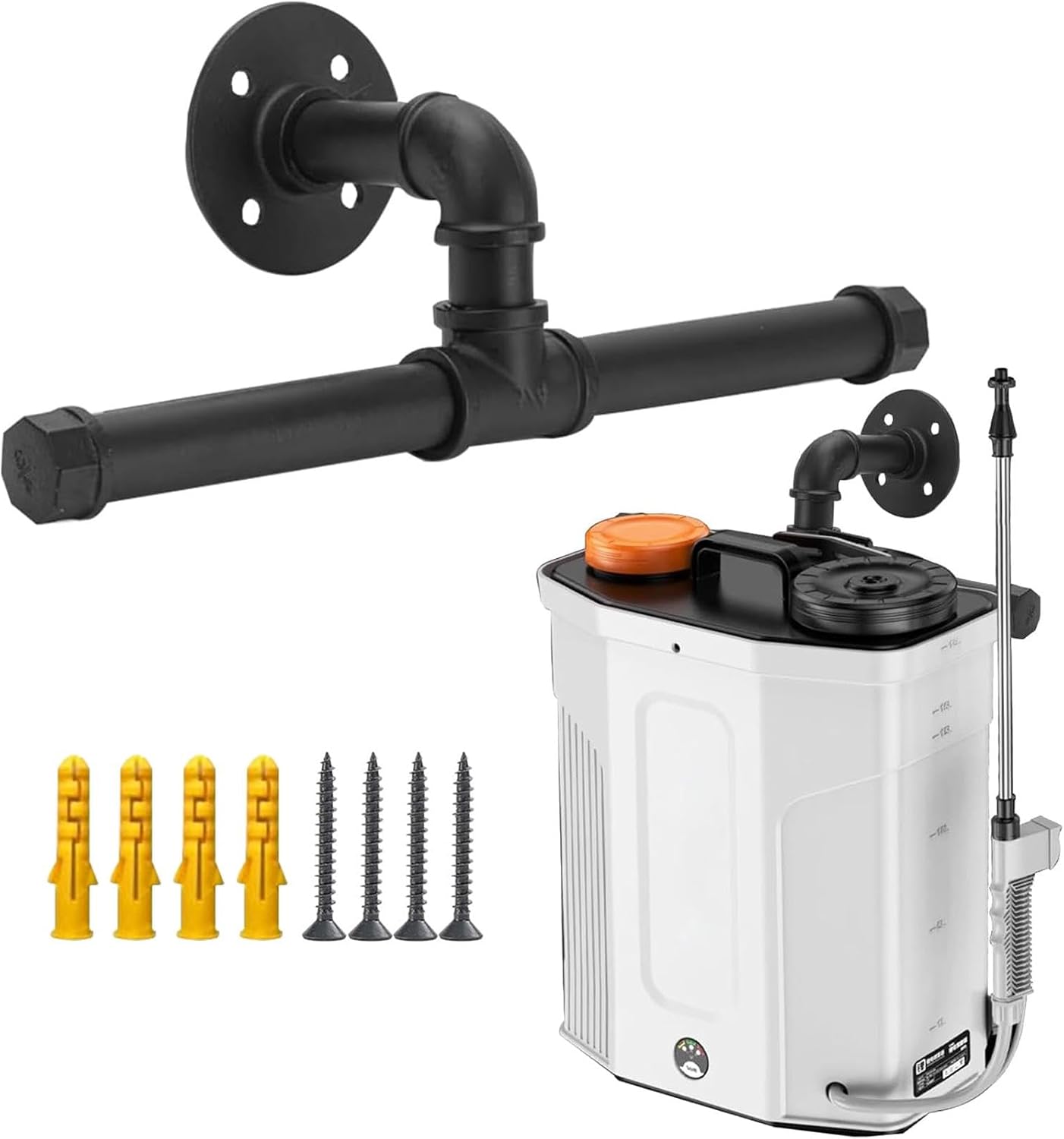 Garage Tool Wall Rack, Efficient Garage Organizer, Heavy Duty Sprayer Holder, Adjustable Garage Tool Hooks, Garden Equipment Wall Storage, Backpack Blower Holder, Tool Storage For Garage
