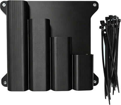GENERIC Support De Rangement Pour Cravates à Fermeture éclair – Support Mural Pour Attaches De Câble Et Outils | Organiseur Compatible Avec Panneau Perforé Pour Garage, Atelier, Remorque, Abri De Jardin