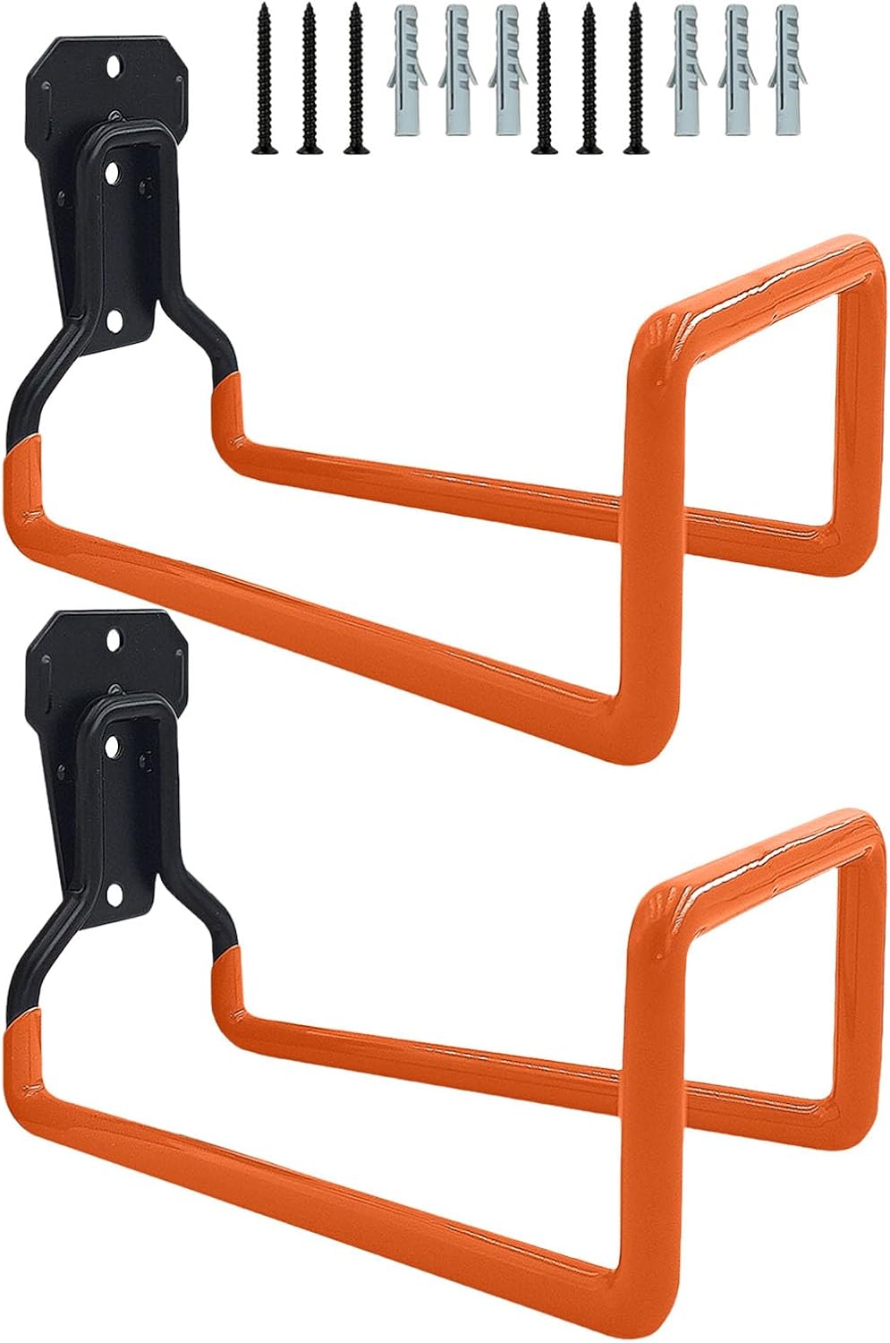  Lot De 2 Crochets De Garage Robustes Pour Organiser Les équipements De Pelouse, Organisateur D'outils De Jardin, Crochet De Tuyau D'eau Peu Encombrant, Crochets à Grande Capacité De Charge