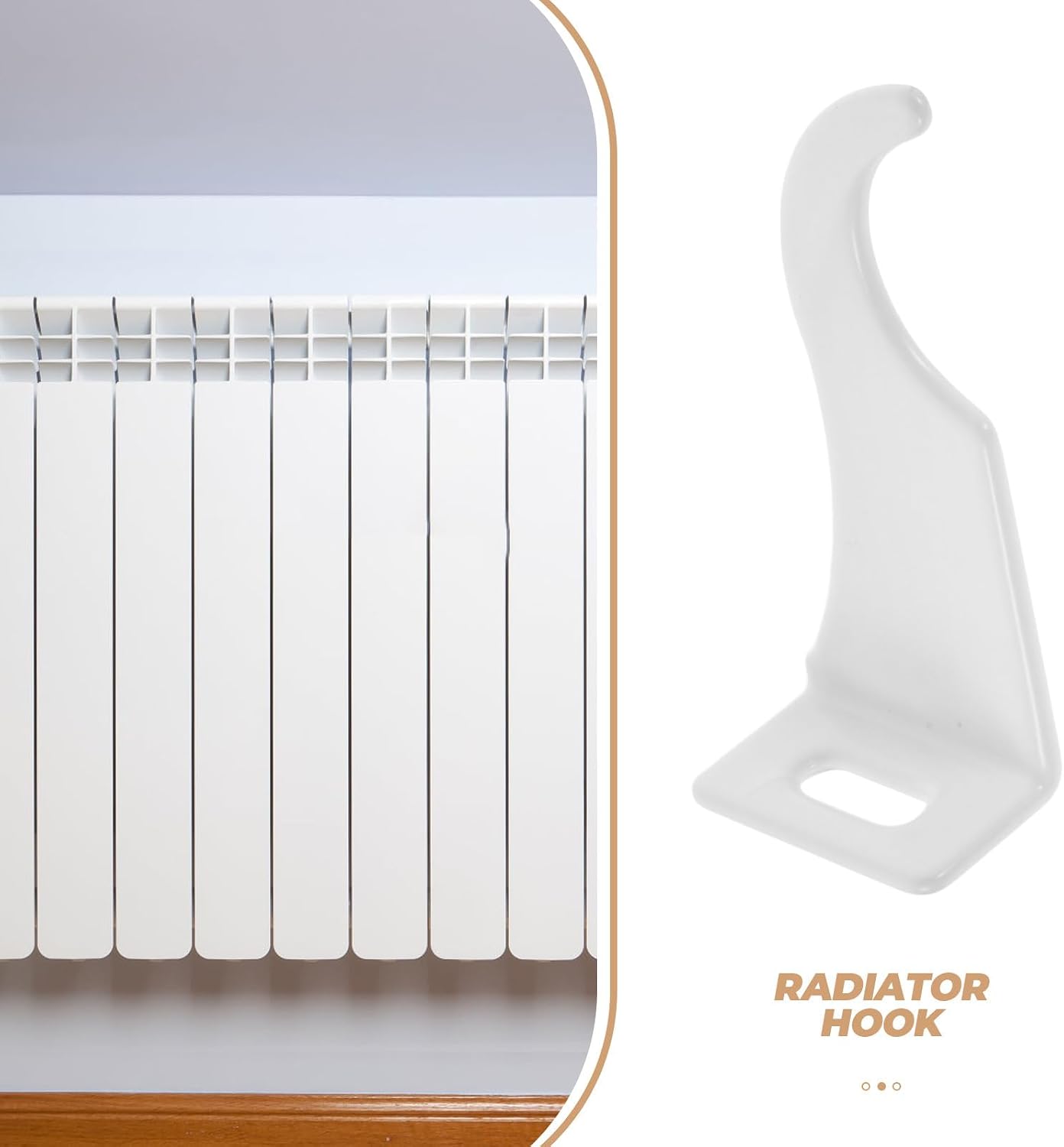  Housoutil Lot De 4 Crochets De Radiateur En Acier Et Aluminium Supports Robustes De Fixation Réutilisables Pour Radiateurs Installation Rapide Adaptés Aux Systèmes De Chauffage