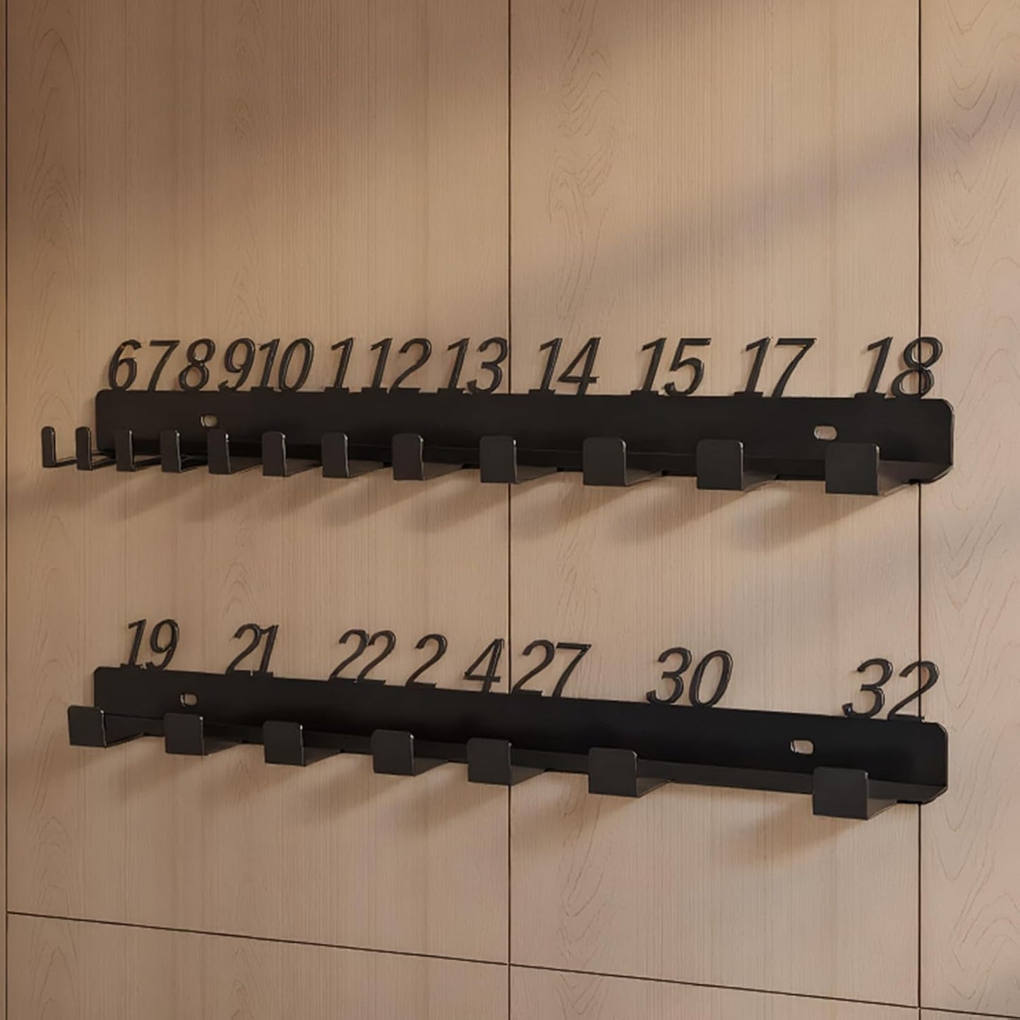  Porte-outils, Organisateur D'outils Mural, Construction En Acier Robuste, Fentes Multiples Pour Tournevis, Marteaux Et Clés, Conception Peu Encombrante, Installation Facile, Finition Résistante à La R