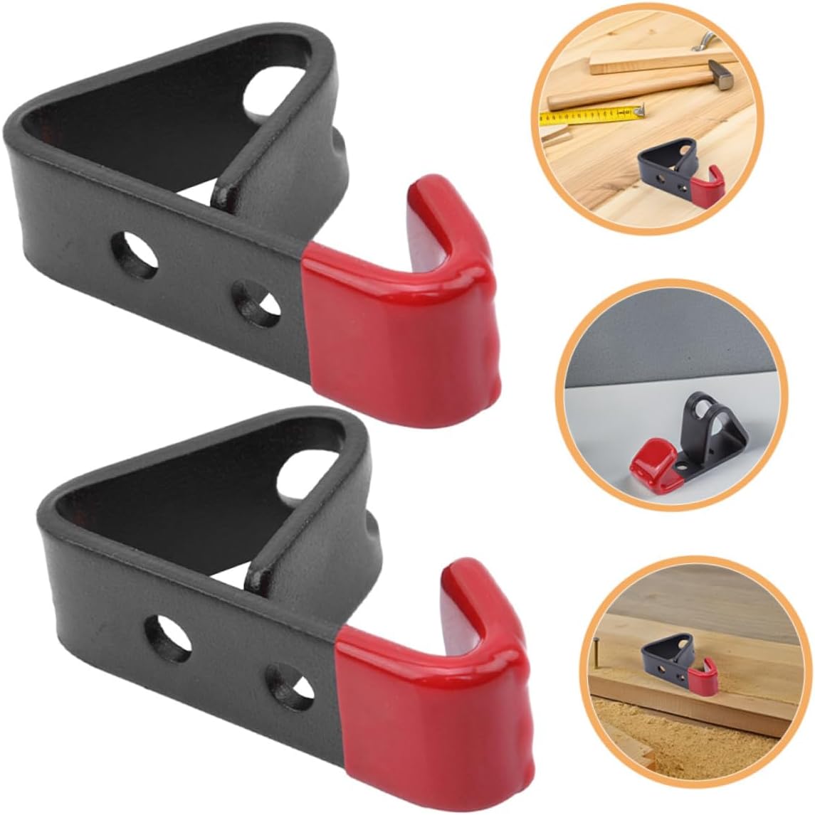  Gatuida Crochets De Rangement Muraux Pour Jantes De Voiture En Fer, Lot De 2, Solution De Stockage Et Gain De Place Pour Garages Personnels Et Ateliers Auto