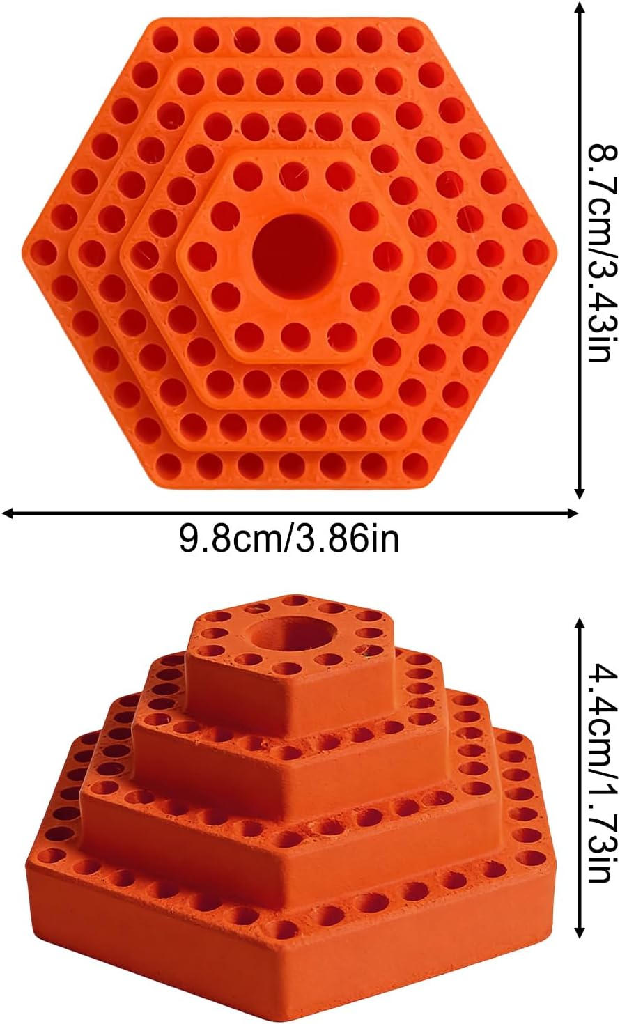  Générique Porte-Forets - Organisateur Pour Embouts Hexagonaux 4.8 Mm | Range-forets Et Mèches | Pour Travaux De Garage, Cloisons Sèches, Outils De Menuiserie, Travaux D'Électricité Et Rénovation