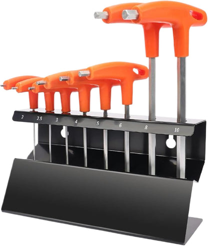  Organisateurs De Clé - Rack De Clés Murales Hexagonales En Acier Inoxydable Pour Stockage De Sauvegarde De L'espace, Porte-outil Robuste Avec Conception De Montage Pour Atelier De Réparation Et Lieux
