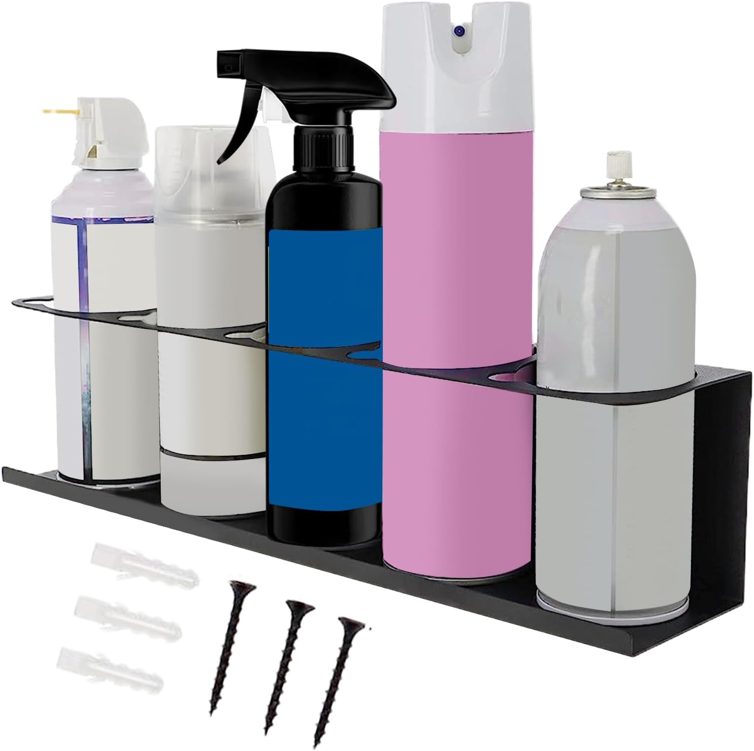 GENERIC Support De Tube De Graisse | Support De Tube De Calfeutrage Mural D'atelier Avec Compartiment Pour Atelier Et Garage, Clé, Tournevis