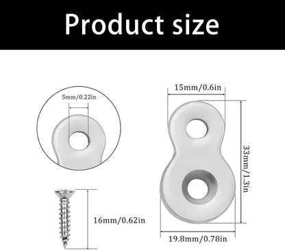  Lot De 30 Plaques De Fixation Solides Pour Placard Avec Plaque De Menuiserie En Métal Non Revêtue D'érosion Pour Les Connexions De Matériel D'armoire