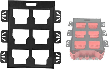  Plaque De Montage Pour Système De Rangement D'outils, Support Mural En Acier Inoxydable Avec Capacité De 22,7 Kg, Kit De Matériel Rouge, Noir, Argent Pour Camion, Van, Atelier (argent)