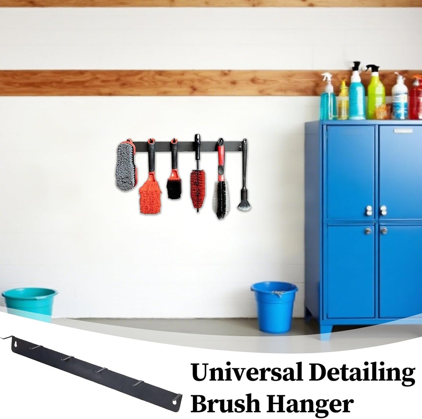  Porte-outils De Détail | Crochet En Acier Inoxydable Pour Brosses De Nettoyage De Voiture, Crochets Compacts Pour Garage, Bricoleurs, Passionnés, Outils De Nettoyage De Roues De Voiture