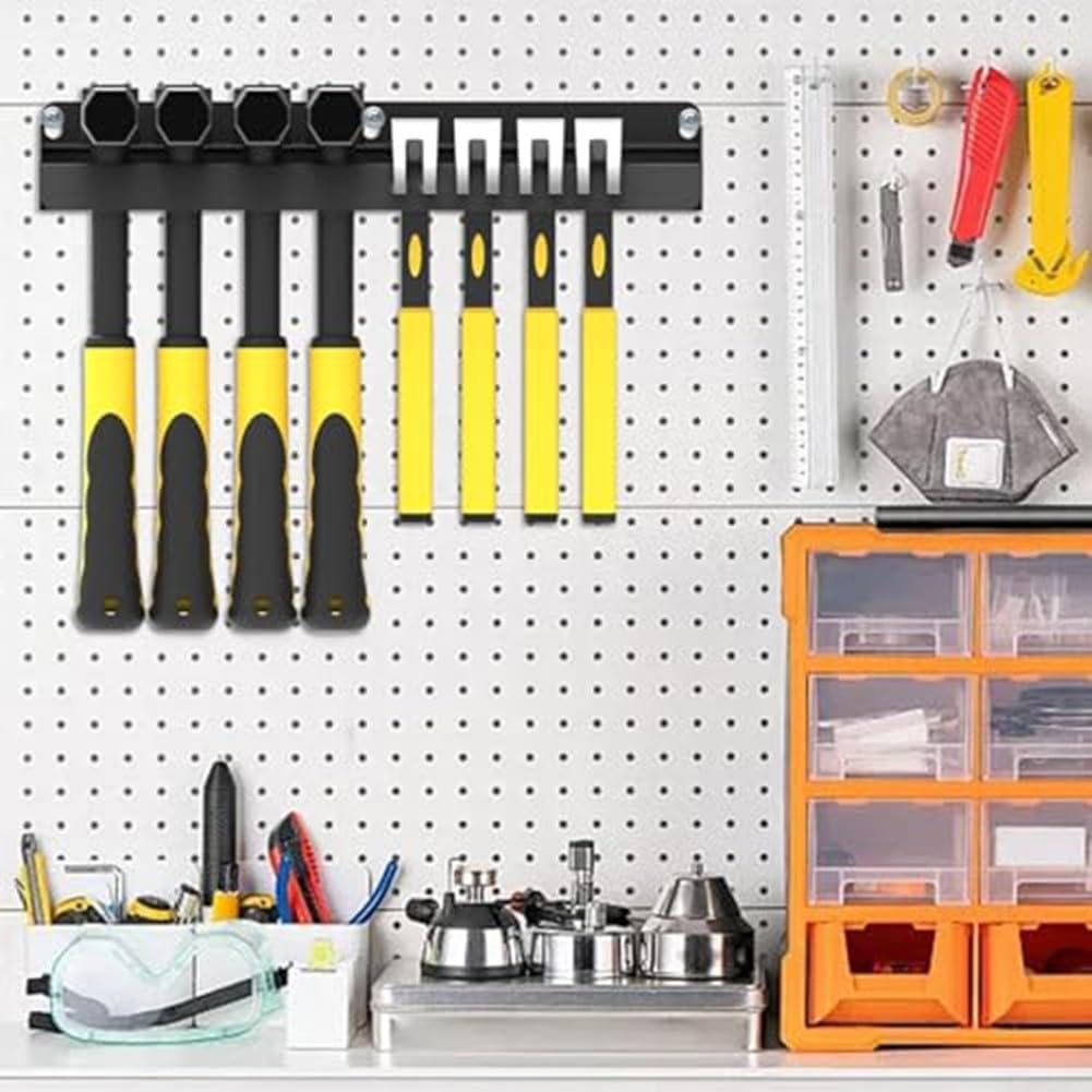  Support Mural Robuste Pour Marteau, Atelier, Abri De Jardin, Garage, Support à Outils Vertical, Pour Un Espace De Travail Soigné Et Facile (40 Cm)