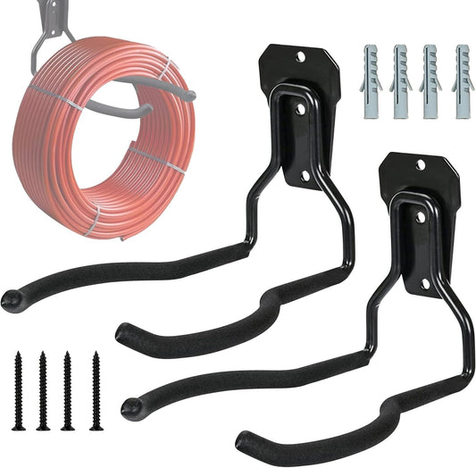  Générique Porte-Outil De Jardin Pour Outils Électriques,Porte-Outils Noir Antirouille - Jardin,Organisateur Polyvalent Gain De Place Avec Crochets Pour Système De Rangement Mural De Garage