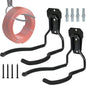  Générique Porte-Outil De Jardin Pour Outils Électriques,Porte-Outils Noir Antirouille - Jardin,Organisateur Polyvalent Gain De Place Avec Crochets Pour Système De Rangement Mural De Garage
