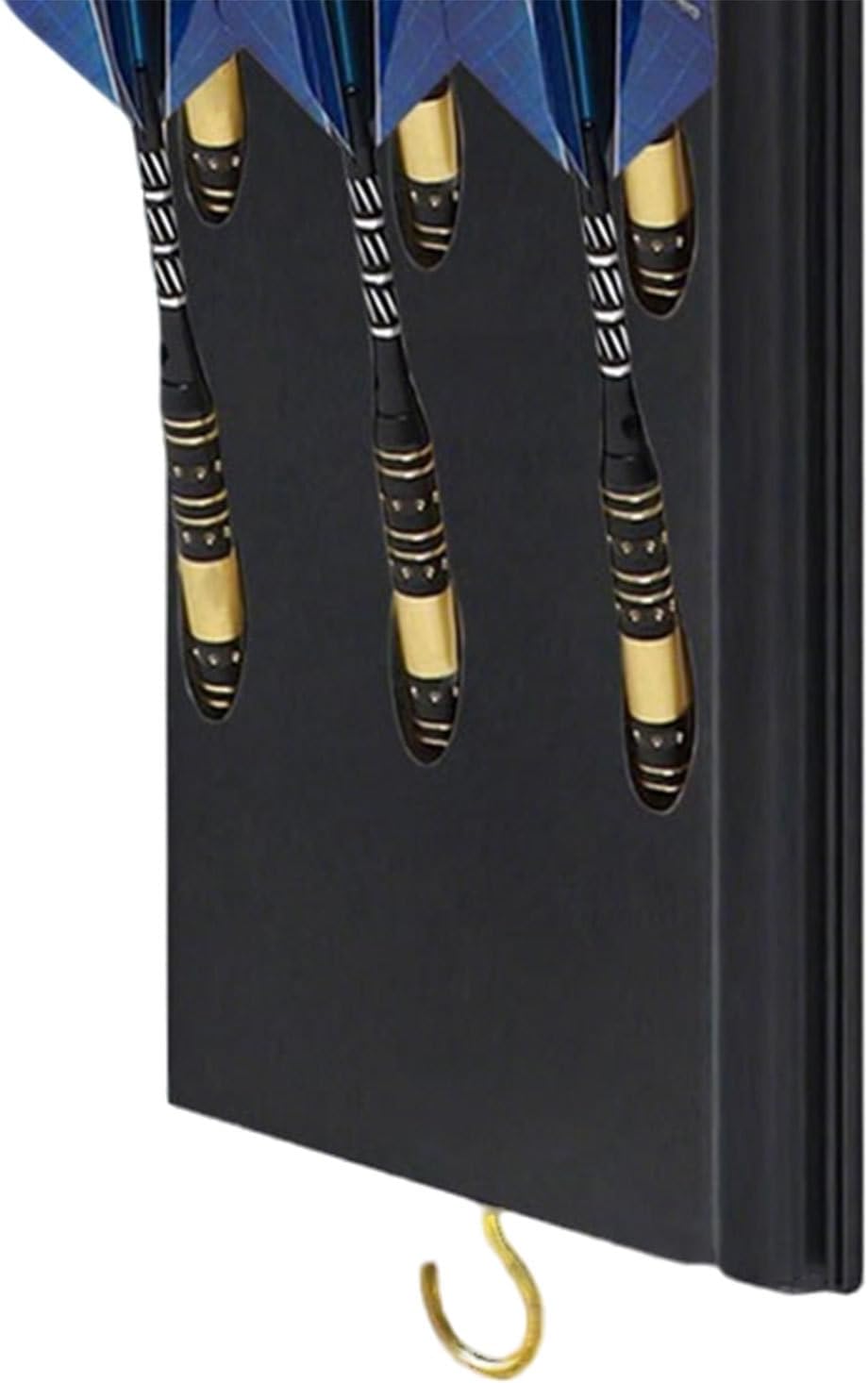 GENERIC Support De Fléchettes En Bois Pour économiser De L'espace - 30,5 X 20,3 Cm - Organiseur De Fléchettes Avec Sac De Rangement - En Bois Massif - Accessoire De Divertissement Pour Le Salon Et La Chambre