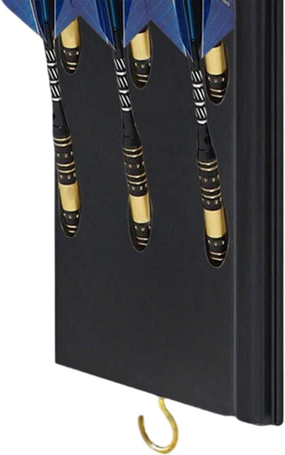 GENERIC Support De Fléchettes En Bois Pour économiser De L'espace - 30,5 X 20,3 Cm - Organiseur De Fléchettes Avec Sac De Rangement - En Bois Massif - Accessoire De Divertissement Pour Le Salon Et La Chambre