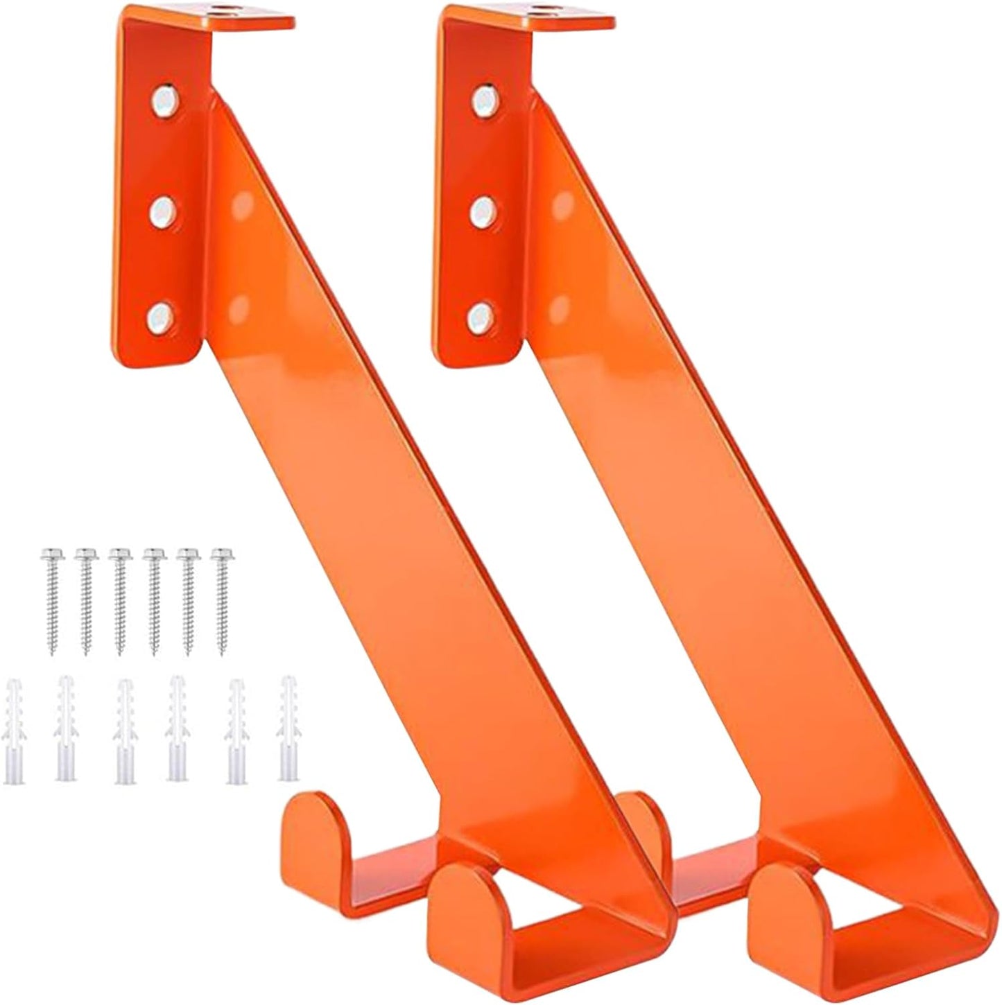  Support De Tronçonneuse En Acier Inoxydable – Cintres à Outils Pour Garage Mural Sûr – Support Robuste Avec Capacité De 81,6 Kg Pour Affichage, Magasin, Cour, Atelier, Jardin, Maison, Abri De