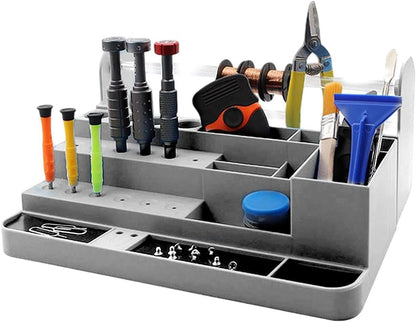  Générique Organisateur D'Établi | Compact Et Robuste Multi-Compartiments - Organisateur De Bureau Pour Tournevis - Pour Établi Maison, Atelier, Téléphone, Ordinateur, Outil Réparation, Vis, Puce