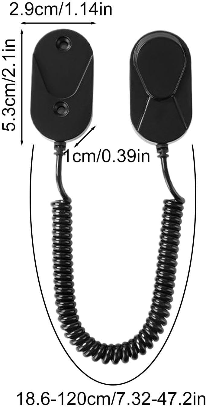 GENERIC Support Mural Pour Télécommande Avec Corde à Ressort Extensible, Organisateur De Contrôleur Pour Camping-car, Chevet, Chambre à Coucher, Mur D'intérieur