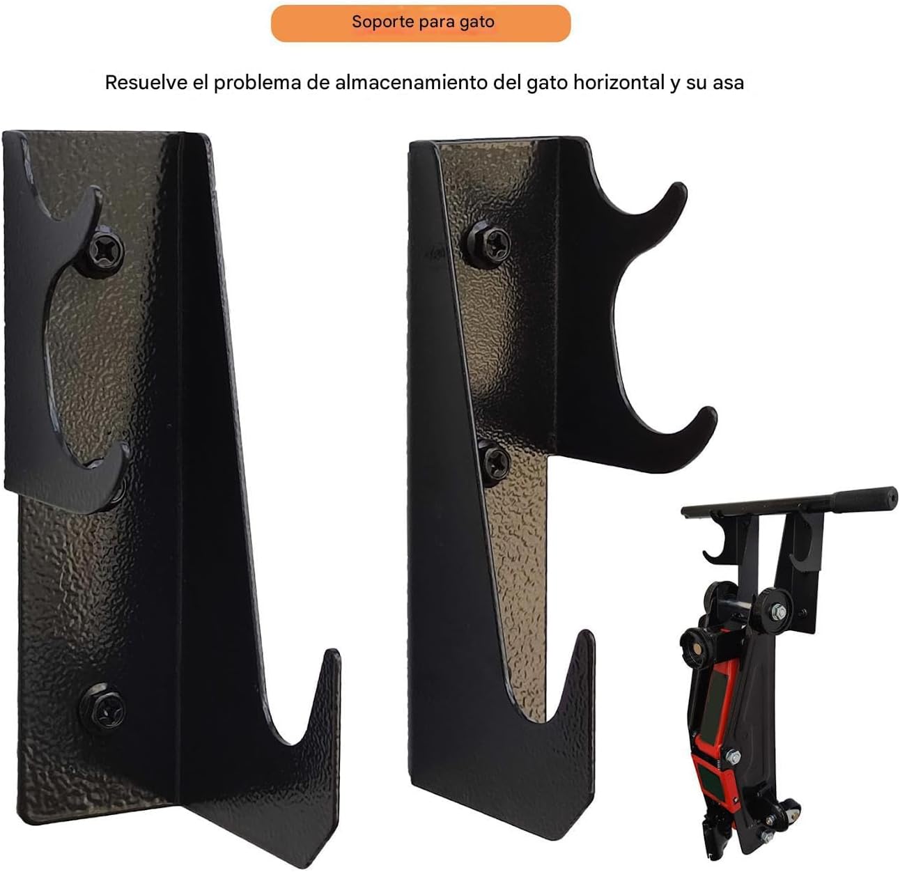 Genérico Support Mural Pour Cric Hydraulique | Organisateur économiseur D'espace Résistant | Support De Rangement Pour Supports De Cric De Garage - Pour Garage Atelier De Réparation Salle D'outils Ta
