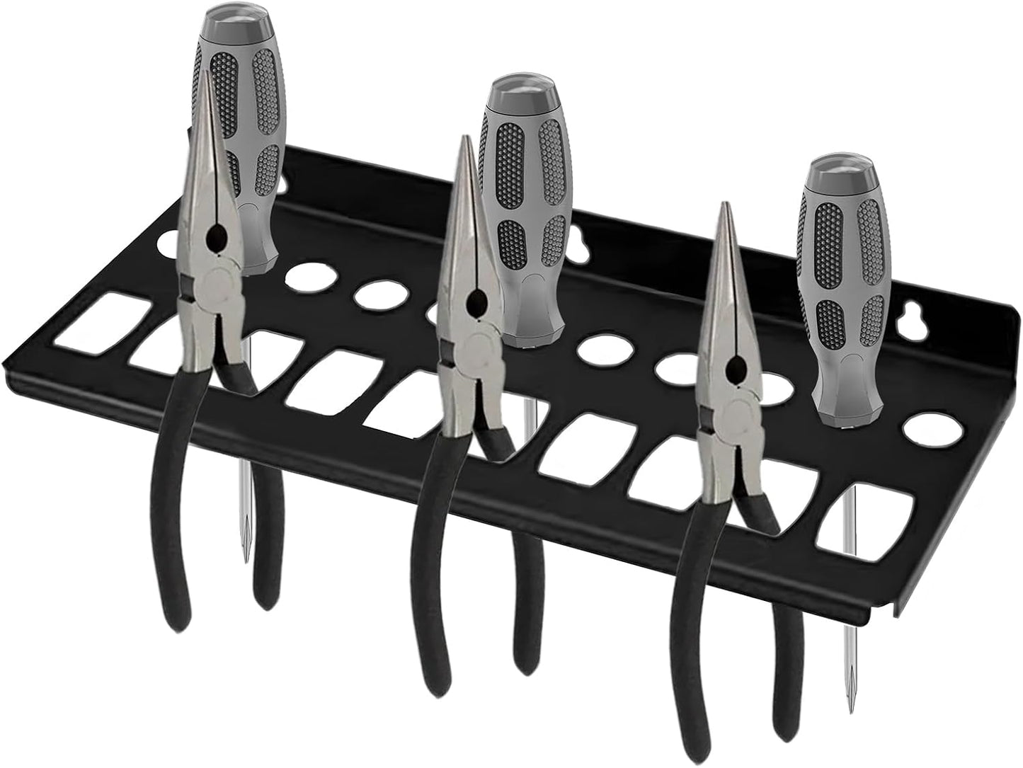 GENERIC Organiseur De Tournevis | Support Mural Robuste Pour Pinces De Rangement De Garage Pour Atelier, Chantier, Jardinage, Maison, Marteau