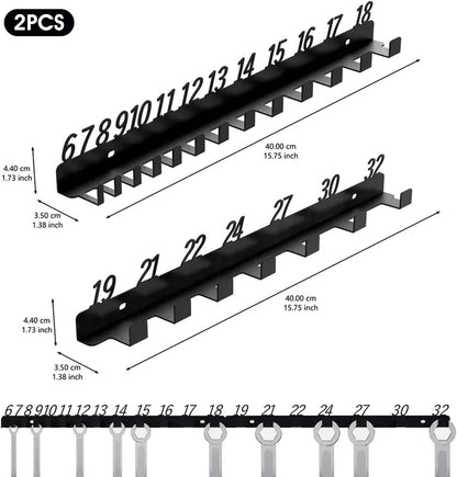  Porte-clés Pour 20 Clés, Organisateur De Mural, Organisateur De En Fer Pour Le Rangement Des Outils, Convient 6 Mm à 32 Mm Rangement