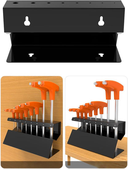  Organisateurs De Clé - Rack De Clés Murales Hexagonales En Acier Inoxydable Pour Stockage De Sauvegarde De L'espace, Porte-outil Robuste Avec Conception De Montage Pour Atelier De Réparation Et Lieux