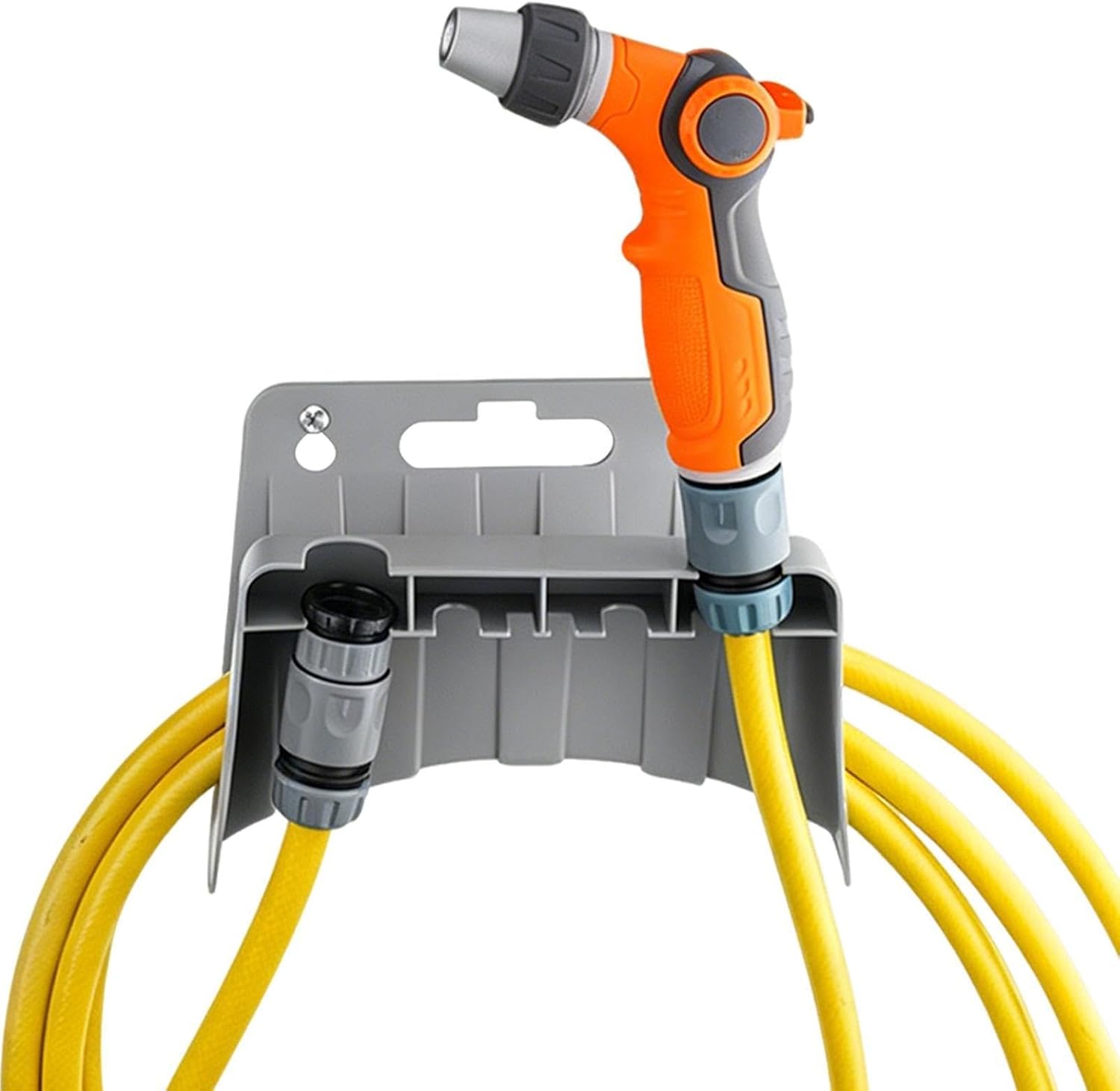  Générique Support Pour Tuyau D'Arrosage,Support Mural Robuste - Porte-Tuyaux D'Extérieur - Pour Tube, Buse, Terrasse, Rampe, Clôture, Maison, Piscine, Camping-Car, Balcon, Garage, Marine, Tracteur