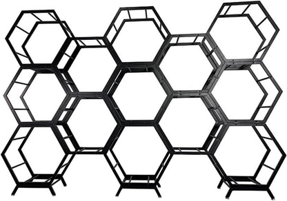  Générique Présentoir De Jantes En Métal, Support De Roue Empilable Et Robuste Pour Garage Et Atelier, Support De Rangement Compact Pour Pneus (3+1) - Organisez Efficacement Vos Jantes De Voiture