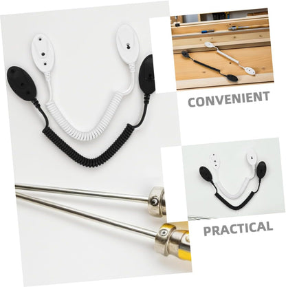  Gatuida 4pièces Crochets Muraux Avec Cordon De Sécurité à Ressort Crochets Adhésifs Amovibles Pour Télécommandes Téléphones Portables Et
