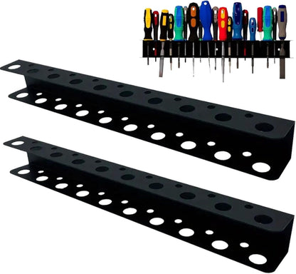  Lot De 2 Supports Muraux Pour Tournevis, Support De Rangement Pour Tournevis, Support Mural Robuste Et Peu Encombrant Pour Garages Ou Ateliers