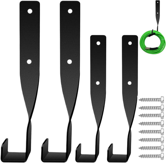  Support Pour Chaîne De Tronçonneuse - Organisation Verticale Gain De Place 4 Pièces,Support De Montage Murale Pour Tronçonneuse | Pour Jardin Camion ATV Tracteur Extérieur Intérieur