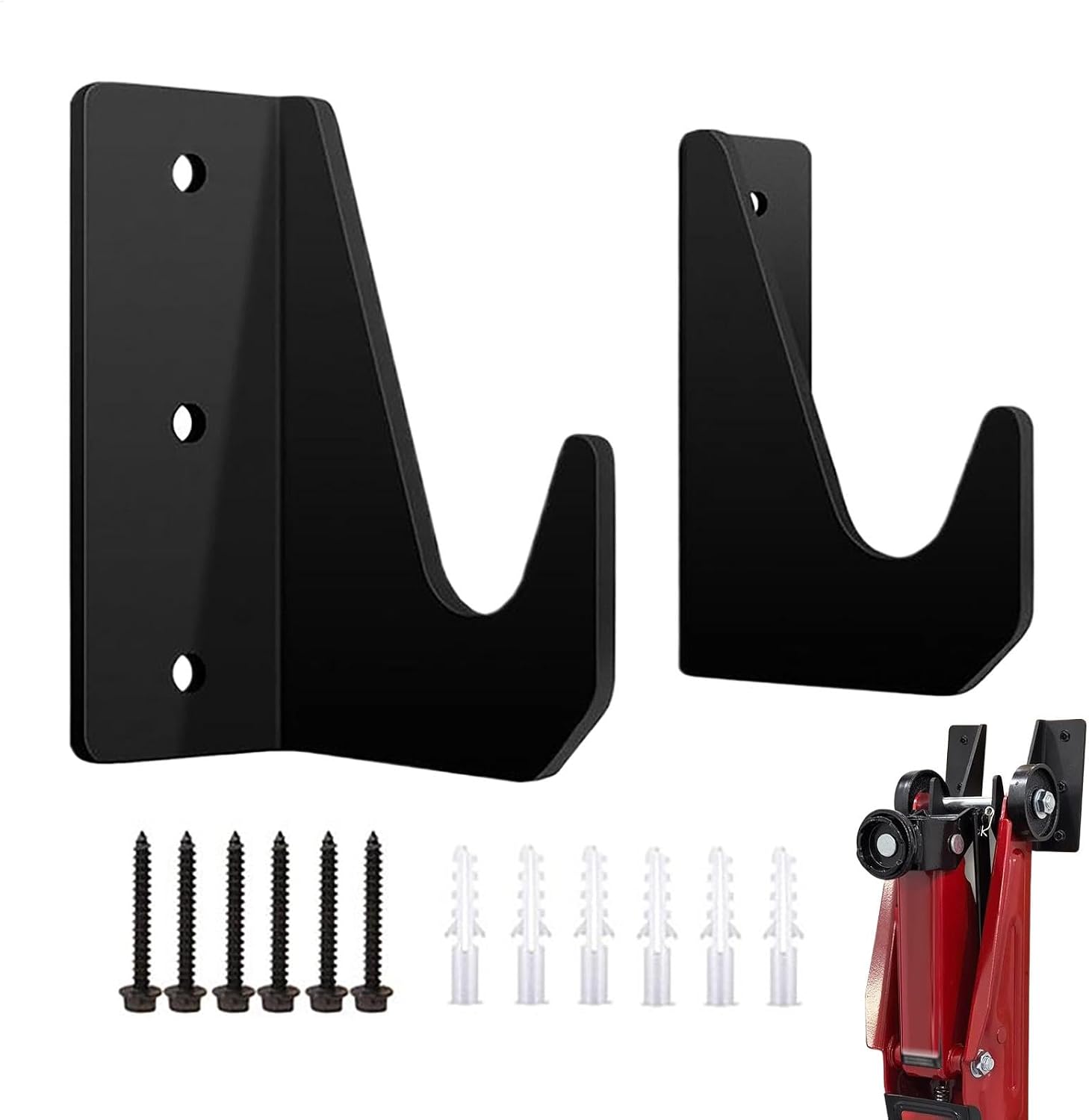 GENERIC Support Mural Pour Cric, Porte-outils De Garage Robuste, Support Hydraulique De 11,8 X 4,5 Cm, Supports De Rangement Muraux Pour L'entretien De Voiture, L'organisation Du Garage, Le Matériel