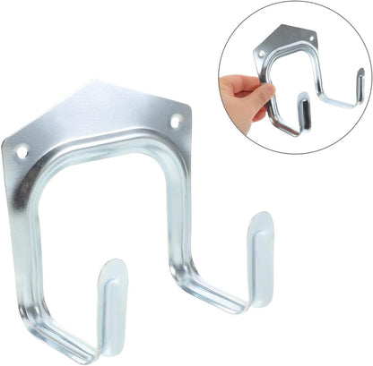  Ciieeo Lot De 10 Crochets Muraux En Fer Robustes Double Fixation, Taille Grosse, Finition Anticorrosion, Porte-serviettes Et Porte-clés Réutilisables, Pour Chambre, La Cuisine Et Salle