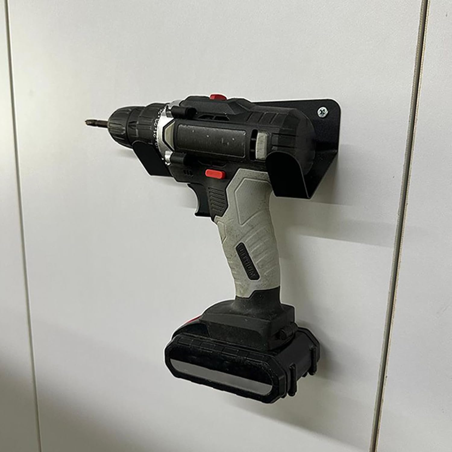  Générique Range-Perçeuse Porte-Outil, Porte-Outils Sans Fil Monté Au Mur, Étagère Universelle Pour Garage Atelier Réparation Automobile Maison Chantier Abri